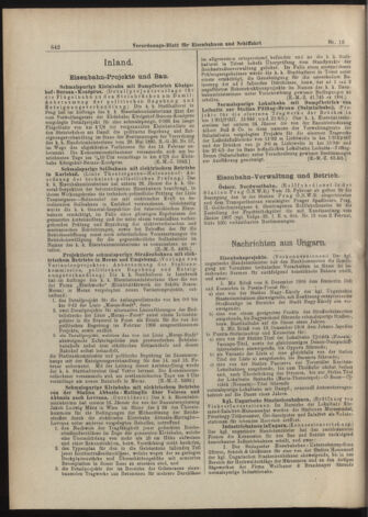 Verordnungs-Blatt für Eisenbahnen und Schiffahrt: Veröffentlichungen in Tarif- und Transport-Angelegenheiten 19070209 Seite: 2