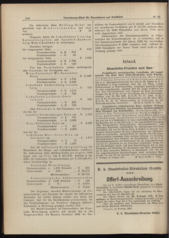 Verordnungs-Blatt für Eisenbahnen und Schiffahrt: Veröffentlichungen in Tarif- und Transport-Angelegenheiten 19070214 Seite: 16