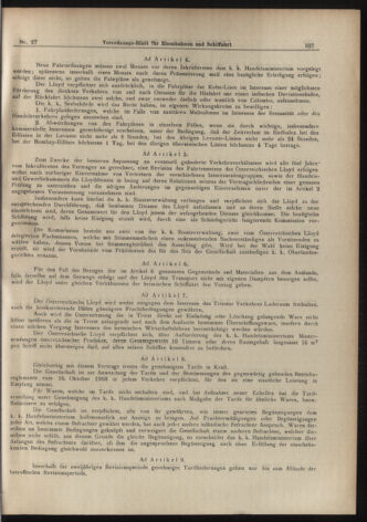 Verordnungs-Blatt für Eisenbahnen und Schiffahrt: Veröffentlichungen in Tarif- und Transport-Angelegenheiten 19070302 Seite: 11