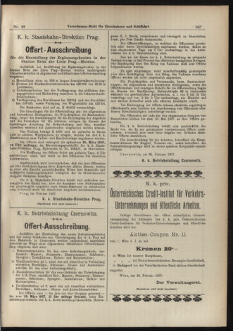 Verordnungs-Blatt für Eisenbahnen und Schiffahrt: Veröffentlichungen in Tarif- und Transport-Angelegenheiten 19070307 Seite: 7