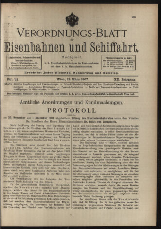 Verordnungs-Blatt für Eisenbahnen und Schiffahrt: Veröffentlichungen in Tarif- und Transport-Angelegenheiten