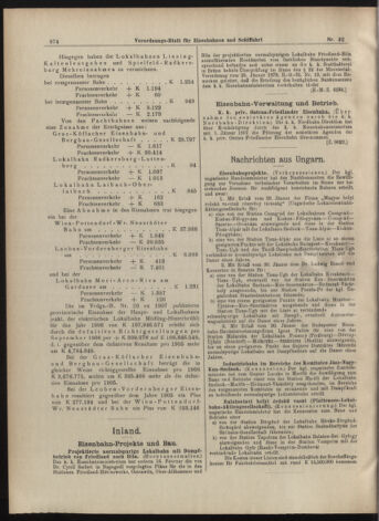 Verordnungs-Blatt für Eisenbahnen und Schiffahrt: Veröffentlichungen in Tarif- und Transport-Angelegenheiten 19070314 Seite: 34