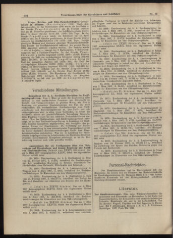 Verordnungs-Blatt für Eisenbahnen und Schiffahrt: Veröffentlichungen in Tarif- und Transport-Angelegenheiten 19070316 Seite: 10