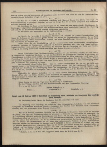 Verordnungs-Blatt für Eisenbahnen und Schiffahrt: Veröffentlichungen in Tarif- und Transport-Angelegenheiten 19070323 Seite: 4