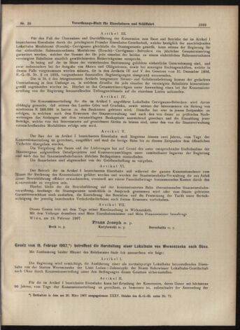 Verordnungs-Blatt für Eisenbahnen und Schiffahrt: Veröffentlichungen in Tarif- und Transport-Angelegenheiten 19070323 Seite: 5