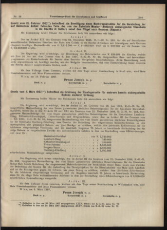 Verordnungs-Blatt für Eisenbahnen und Schiffahrt: Veröffentlichungen in Tarif- und Transport-Angelegenheiten 19070323 Seite: 7