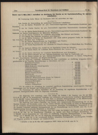 Verordnungs-Blatt für Eisenbahnen und Schiffahrt: Veröffentlichungen in Tarif- und Transport-Angelegenheiten 19070323 Seite: 8