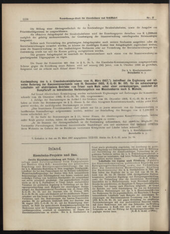 Verordnungs-Blatt für Eisenbahnen und Schiffahrt: Veröffentlichungen in Tarif- und Transport-Angelegenheiten 19070328 Seite: 12