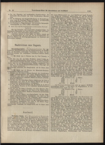 Verordnungs-Blatt für Eisenbahnen und Schiffahrt: Veröffentlichungen in Tarif- und Transport-Angelegenheiten 19070330 Seite: 5