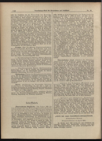 Verordnungs-Blatt für Eisenbahnen und Schiffahrt: Veröffentlichungen in Tarif- und Transport-Angelegenheiten 19070330 Seite: 6