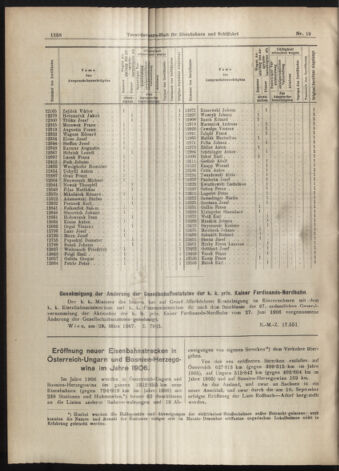 Verordnungs-Blatt für Eisenbahnen und Schiffahrt: Veröffentlichungen in Tarif- und Transport-Angelegenheiten 19070404 Seite: 2