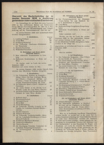 Verordnungs-Blatt für Eisenbahnen und Schiffahrt: Veröffentlichungen in Tarif- und Transport-Angelegenheiten 19070406 Seite: 2