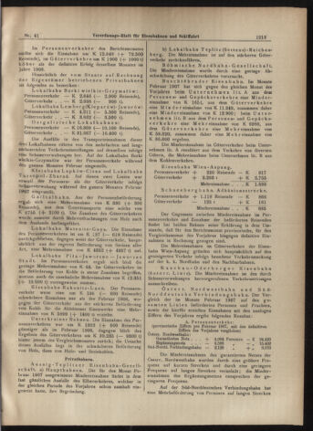 Verordnungs-Blatt für Eisenbahnen und Schiffahrt: Veröffentlichungen in Tarif- und Transport-Angelegenheiten 19070409 Seite: 17