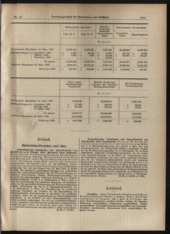 Verordnungs-Blatt für Eisenbahnen und Schiffahrt: Veröffentlichungen in Tarif- und Transport-Angelegenheiten 19070409 Seite: 19