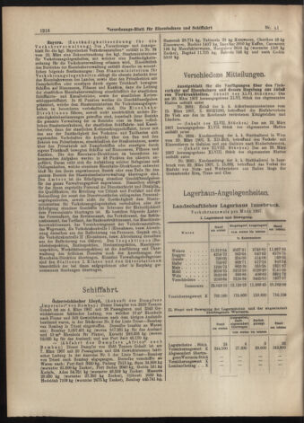 Verordnungs-Blatt für Eisenbahnen und Schiffahrt: Veröffentlichungen in Tarif- und Transport-Angelegenheiten 19070409 Seite: 20