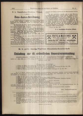 Verordnungs-Blatt für Eisenbahnen und Schiffahrt: Veröffentlichungen in Tarif- und Transport-Angelegenheiten 19070409 Seite: 22