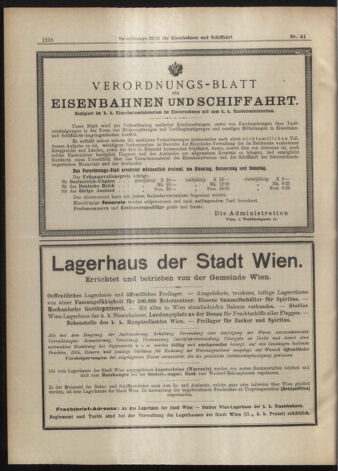 Verordnungs-Blatt für Eisenbahnen und Schiffahrt: Veröffentlichungen in Tarif- und Transport-Angelegenheiten 19070416 Seite: 4