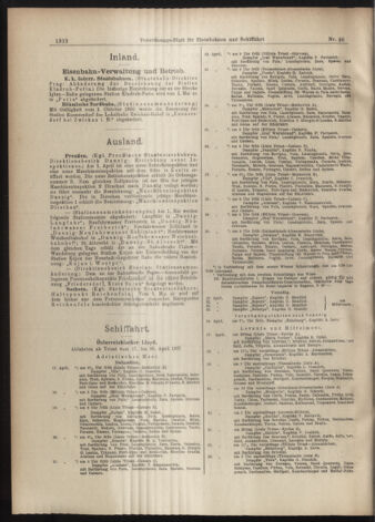 Verordnungs-Blatt für Eisenbahnen und Schiffahrt: Veröffentlichungen in Tarif- und Transport-Angelegenheiten 19070420 Seite: 8