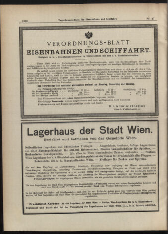 Verordnungs-Blatt für Eisenbahnen und Schiffahrt: Veröffentlichungen in Tarif- und Transport-Angelegenheiten 19070423 Seite: 6