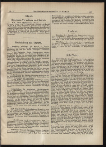 Verordnungs-Blatt für Eisenbahnen und Schiffahrt: Veröffentlichungen in Tarif- und Transport-Angelegenheiten 19070502 Seite: 5