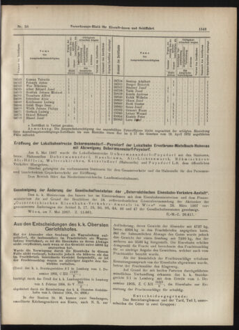 Verordnungs-Blatt für Eisenbahnen und Schiffahrt: Veröffentlichungen in Tarif- und Transport-Angelegenheiten 19070518 Seite: 3