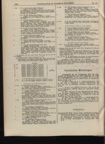 Verordnungs-Blatt für Eisenbahnen und Schiffahrt: Veröffentlichungen in Tarif- und Transport-Angelegenheiten 19070601 Seite: 4