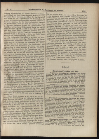 Verordnungs-Blatt für Eisenbahnen und Schiffahrt: Veröffentlichungen in Tarif- und Transport-Angelegenheiten 19070604 Seite: 3