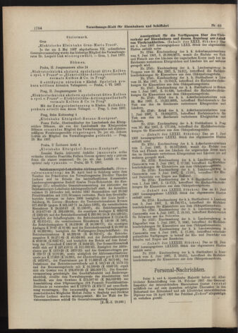 Verordnungs-Blatt für Eisenbahnen und Schiffahrt: Veröffentlichungen in Tarif- und Transport-Angelegenheiten 19070615 Seite: 6