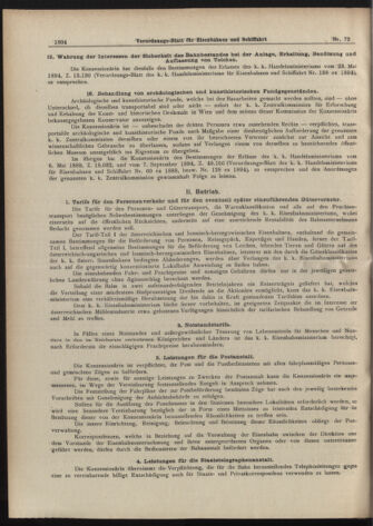 Verordnungs-Blatt für Eisenbahnen und Schiffahrt: Veröffentlichungen in Tarif- und Transport-Angelegenheiten 19070622 Seite: 12