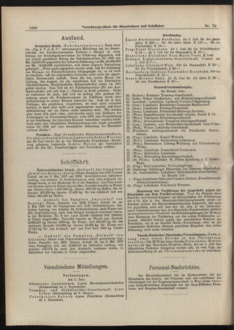 Verordnungs-Blatt für Eisenbahnen und Schiffahrt: Veröffentlichungen in Tarif- und Transport-Angelegenheiten 19070622 Seite: 16