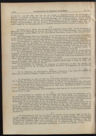 Verordnungs-Blatt für Eisenbahnen und Schiffahrt: Veröffentlichungen in Tarif- und Transport-Angelegenheiten 19070622 Seite: 2