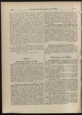 Verordnungs-Blatt für Eisenbahnen und Schiffahrt: Veröffentlichungen in Tarif- und Transport-Angelegenheiten 19070629 Seite: 2