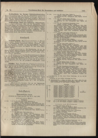 Verordnungs-Blatt für Eisenbahnen und Schiffahrt: Veröffentlichungen in Tarif- und Transport-Angelegenheiten 19070629 Seite: 3