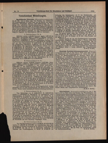 Verordnungs-Blatt für Eisenbahnen und Schiffahrt: Veröffentlichungen in Tarif- und Transport-Angelegenheiten 19070702 Seite: 5