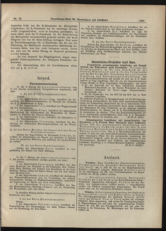 Verordnungs-Blatt für Eisenbahnen und Schiffahrt: Veröffentlichungen in Tarif- und Transport-Angelegenheiten 19070706 Seite: 3