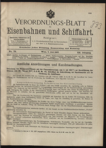 Verordnungs-Blatt für Eisenbahnen und Schiffahrt: Veröffentlichungen in Tarif- und Transport-Angelegenheiten