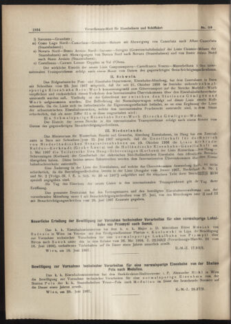 Verordnungs-Blatt für Eisenbahnen und Schiffahrt: Veröffentlichungen in Tarif- und Transport-Angelegenheiten 19070711 Seite: 2