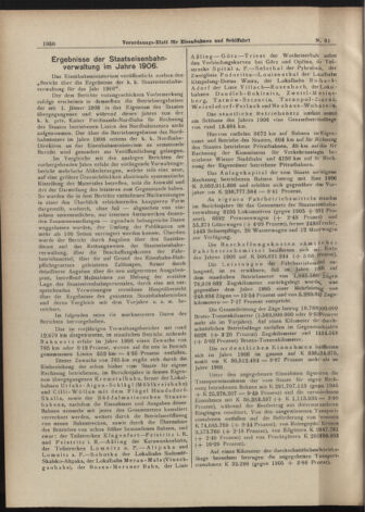 Verordnungs-Blatt für Eisenbahnen und Schiffahrt: Veröffentlichungen in Tarif- und Transport-Angelegenheiten 19070713 Seite: 2