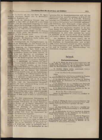 Verordnungs-Blatt für Eisenbahnen und Schiffahrt: Veröffentlichungen in Tarif- und Transport-Angelegenheiten 19070713 Seite: 3