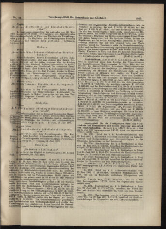 Verordnungs-Blatt für Eisenbahnen und Schiffahrt: Veröffentlichungen in Tarif- und Transport-Angelegenheiten 19070713 Seite: 7