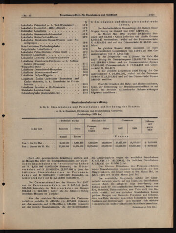 Verordnungs-Blatt für Eisenbahnen und Schiffahrt: Veröffentlichungen in Tarif- und Transport-Angelegenheiten 19070718 Seite: 5