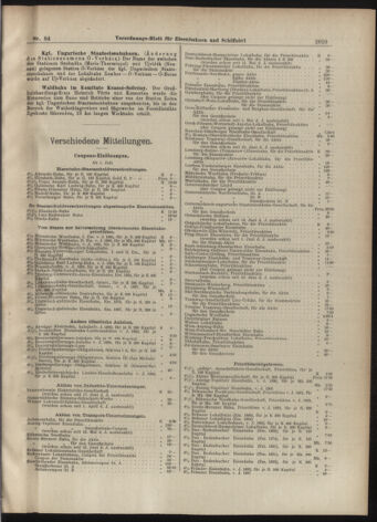 Verordnungs-Blatt für Eisenbahnen und Schiffahrt: Veröffentlichungen in Tarif- und Transport-Angelegenheiten 19070720 Seite: 9