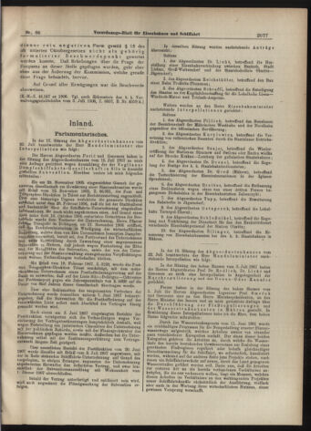 Verordnungs-Blatt für Eisenbahnen und Schiffahrt: Veröffentlichungen in Tarif- und Transport-Angelegenheiten 19070725 Seite: 5