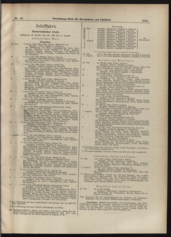 Verordnungs-Blatt für Eisenbahnen und Schiffahrt: Veröffentlichungen in Tarif- und Transport-Angelegenheiten 19070727 Seite: 5