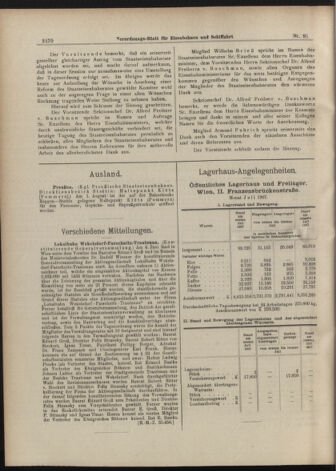 Verordnungs-Blatt für Eisenbahnen und Schiffahrt: Veröffentlichungen in Tarif- und Transport-Angelegenheiten 19070806 Seite: 14