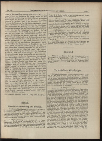 Verordnungs-Blatt für Eisenbahnen und Schiffahrt: Veröffentlichungen in Tarif- und Transport-Angelegenheiten 19070808 Seite: 3