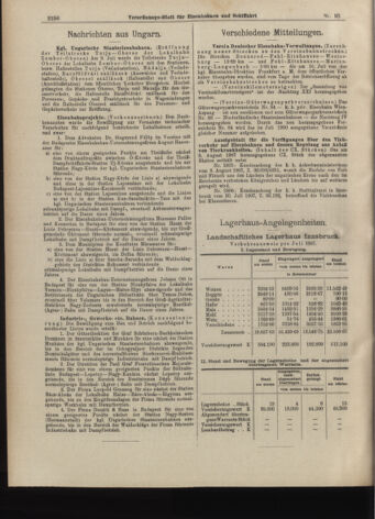 Verordnungs-Blatt für Eisenbahnen und Schiffahrt: Veröffentlichungen in Tarif- und Transport-Angelegenheiten 19070815 Seite: 8