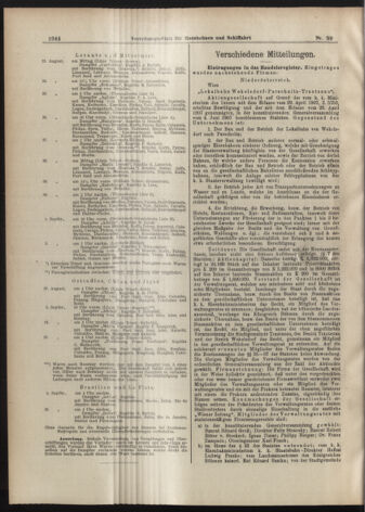 Verordnungs-Blatt für Eisenbahnen und Schiffahrt: Veröffentlichungen in Tarif- und Transport-Angelegenheiten 19070824 Seite: 4