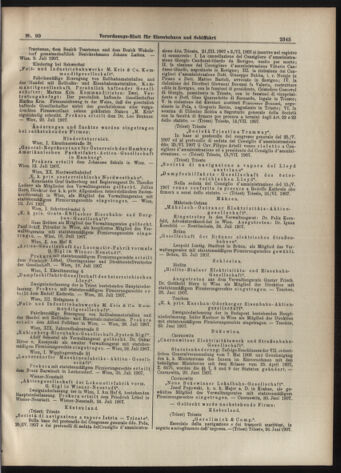 Verordnungs-Blatt für Eisenbahnen und Schiffahrt: Veröffentlichungen in Tarif- und Transport-Angelegenheiten 19070824 Seite: 5