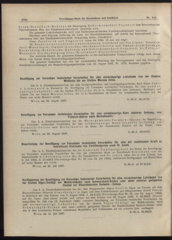 Verordnungs-Blatt für Eisenbahnen und Schiffahrt: Veröffentlichungen in Tarif- und Transport-Angelegenheiten 19070831 Seite: 2